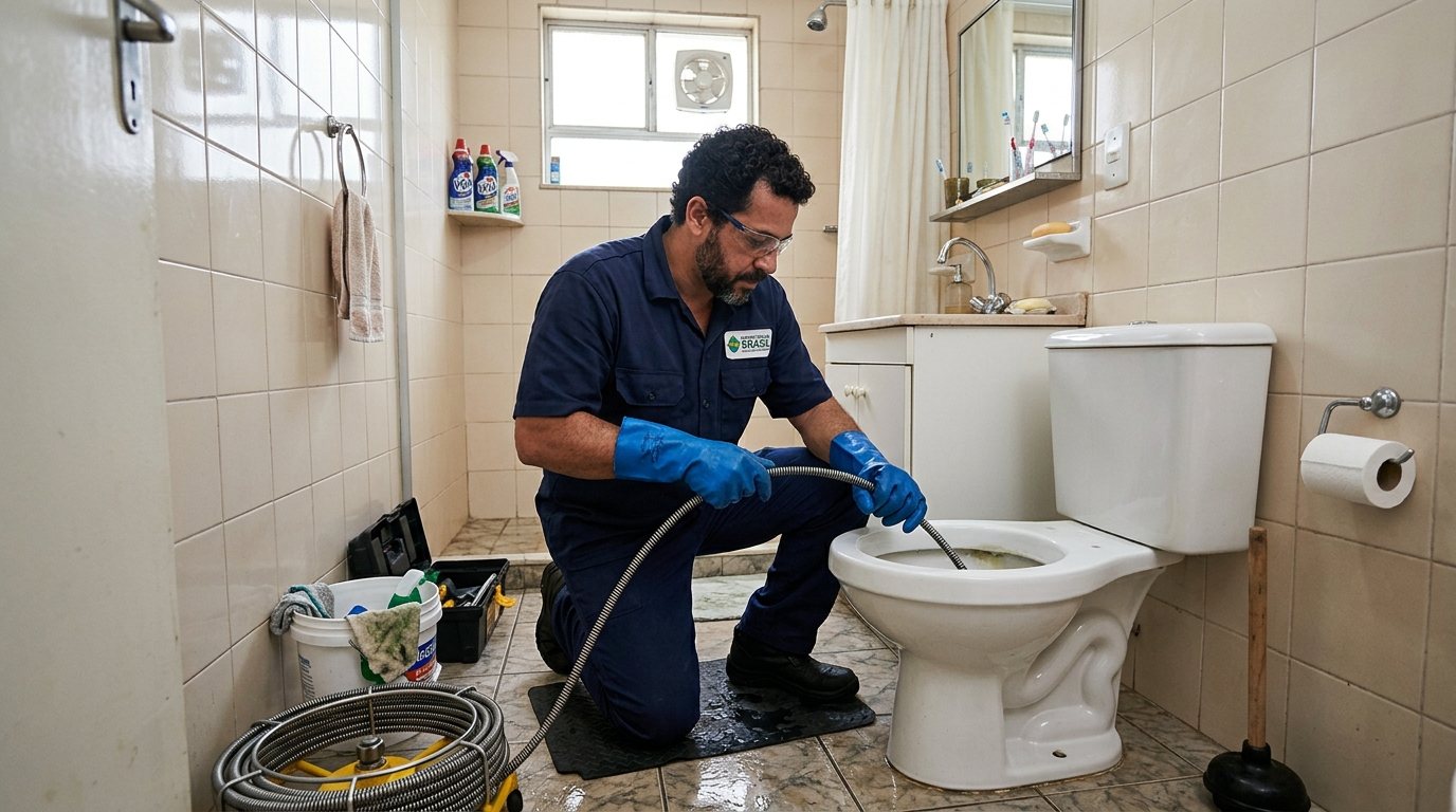 Desentupimento de Vaso com Equipamento em Governador Valadares‑MG