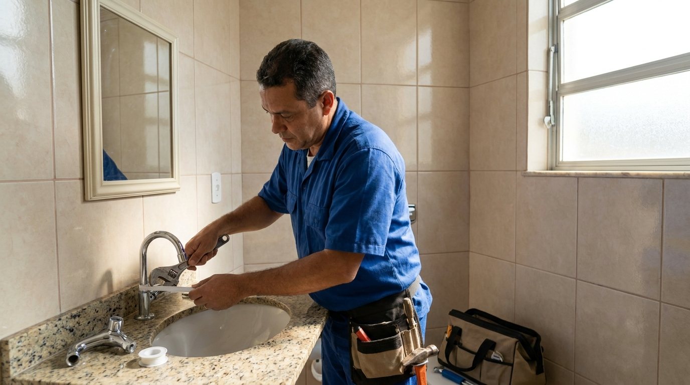 Instalação Hidráulica no Banheiro em Governador Valadares‑MG